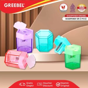 GREEBEL RAUTAN PENSIL SERUTAN SHARPENER 125 (PCS) / RAUTAN PENSIL