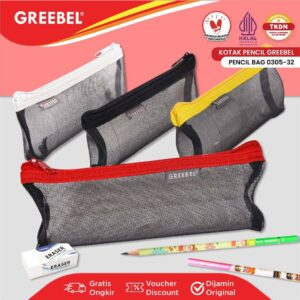 GREEBEL TEMPAT PENSIL (PENCIL BAG 0305-32) / KOTAK PENSIL / PENCIL CASE / PENSIL BAG
