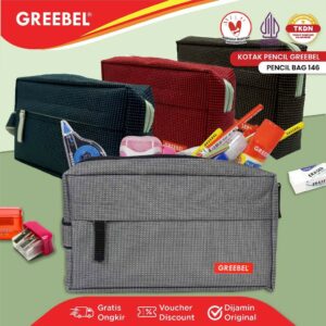 GREEBEL TEMPAT PENSIL (PENCIL BAG 146) / KOTAK PENSIL / PENCIL CASE / PENSIL BAG ANAK SEKOLAH