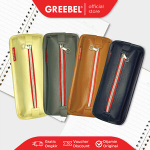 GREEBEL TEMPAT PENSIL (PENCIL BAG 143) / KOTAK PENCIL PEN ANAK LUCU CUTE WARNA WARNI / PENYIMPANAN ALAT TULIS