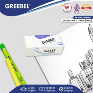 GREEBEL ERASER STIP HAPUSAN GBW-120620L (PCS) PENGHAPUS PENSIL