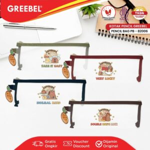GREEBEL TEMPAT PENSIL CAPYBARA / KOTAK PENSIL ( PB 82006) / PENCIL CASE / PENSIL BAG