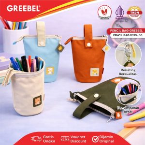 GREEBEL TEMPAT PENSIL AESTHETIC QUOTE STYLE - KOTAK PENSIL KAPASITAS BESAR - PENCIL BAG 0325-50