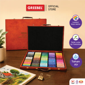 GREEBEL CRAYON KRAYON ARTIST 120 WARNA / ARTIST OIL PASTEL 120 (AOP120) MEWARNAI PROFESSIONAL CRAYON SET