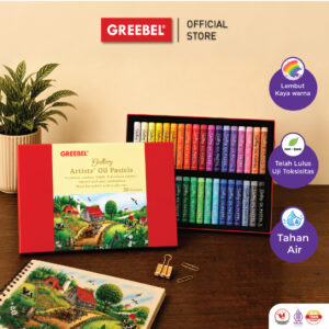GREEBEL CRAYON KRAYON ARTIST 36 WARNA / ARTIST OIL PASTEL 36 (AOP36) MEWARNAI PROFESSIONAL CRAYON SET