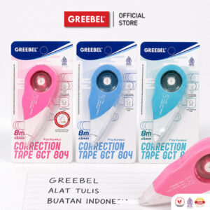 GREEBEL CORRECTION TAPE PITA KOREKSI GCT-804 8 METER (1PCS) / TIPE-EX KERTAS ROLL WARNA LUCU
