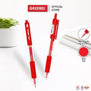 GREEBEL PULPEN GEL / GEL PEN GENARA GP-508 0.5 MERAH (1PCS) / BALLPOINT BOLPEN BOLPOIN PENA GEL