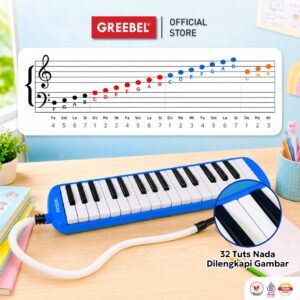 GREEBEL Alat Musik Pianika Tas Set Profesional - PNK-01 Pianika Piano Keyboard Set