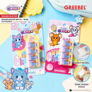 [ 1 SET ISI 4 ] Eraser Penghapus Greebel SET Tom & Jerry GBTJG-W40S (4PCS/SET)