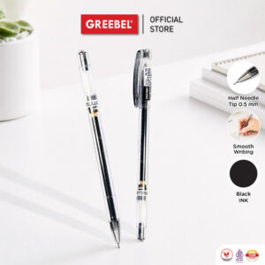 (1 Pulpen) GREEBEL Gel Pen Pulpen Gel Hitam 0.5mm GP-515 Optima (1PCS)